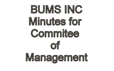 BUMS INC Minutes – Tuesday 7th February, 2023