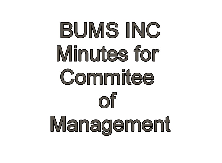 BUMS Inc Minutes – 7th December 2023