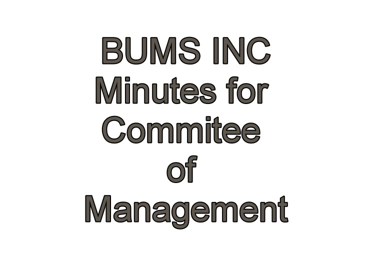 BUMS Inc Minutes – 2nd December 2024